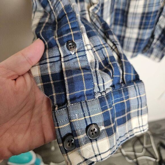 Eddie Bauer Plaid Button Down Shirt - Picture 5 of 7